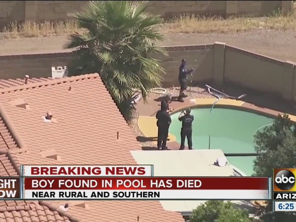Boy found in Tempe pool dies