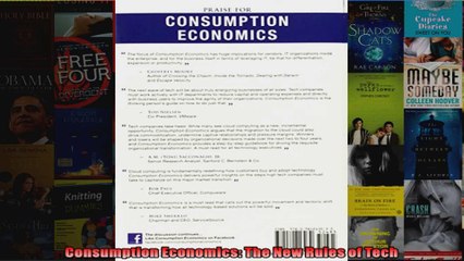 Consumption Economics The New Rules of Tech