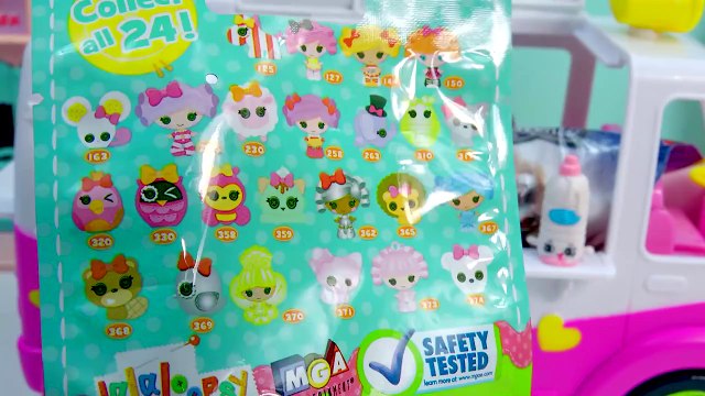 Shopkins Season 3 Scoops Ice Cream Truck Filled with Surprise Blind Bag Toys Unboxing Fun