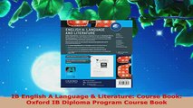 PDF  IB English A Language  Literature Course Book Oxford IB Diploma Program Course Book PDF Book Free