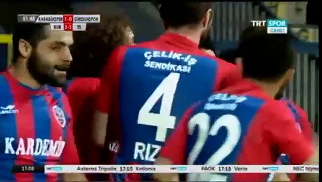 Karabükspor 1-0 Giresunspor Maç Özeti golleri izle 17 Ocak 2016