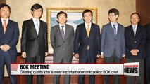 Creating quality jobs is most important economic policy: BOK chief