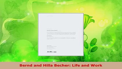 PDF  Bernd and Hilla Becher Life and Work Ebook