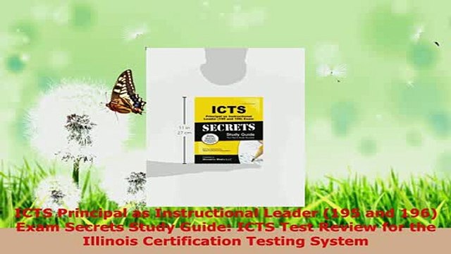 Download ICTS Principal as Instructional Leader 195 and 196 Exam Secrets Study Guide ICTS Test Free Books