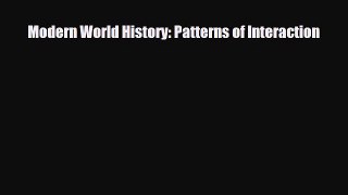 Read ‪Modern World History: Patterns of Interaction Ebook Free