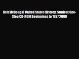Read ‪Holt McDougal United States History: Student One-Stop CD-ROM Beginnings to 1877 2009