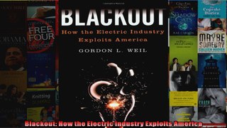 Blackout How the Electric Industry Exploits America