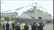Launching of the Navys Newest Littoral Combat Ship USS Little Rock