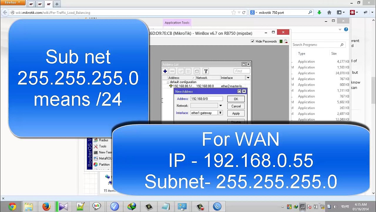 Mikrotik Router Board first time setup less than 5 minute , very easy, very basic