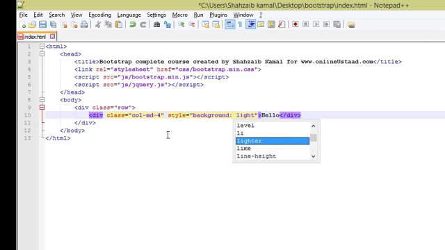 Bootstrap Framework in Urdu_Hindi Part 5 bootstrap grid system