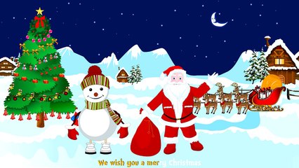 We wish you a Merry Christmas with English Subtitles - Nursery Rhymes & Songs in HD