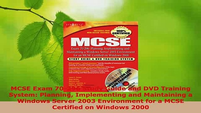 Download MCSE Exam 70296 Study Guide and DVD Training System Planning Implementing and Free Books