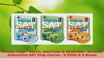 Download  Private Tutor  MATH WRITING  READING  20Hour Interactive SAT Prep Course  6 DVDs  3 Free Books