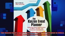FULL PDF  The Kaizen Event Planner Achieving Rapid Improvement in Office Service and Technical