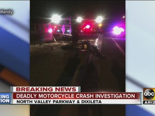 Deadly motorcycle crash investigation