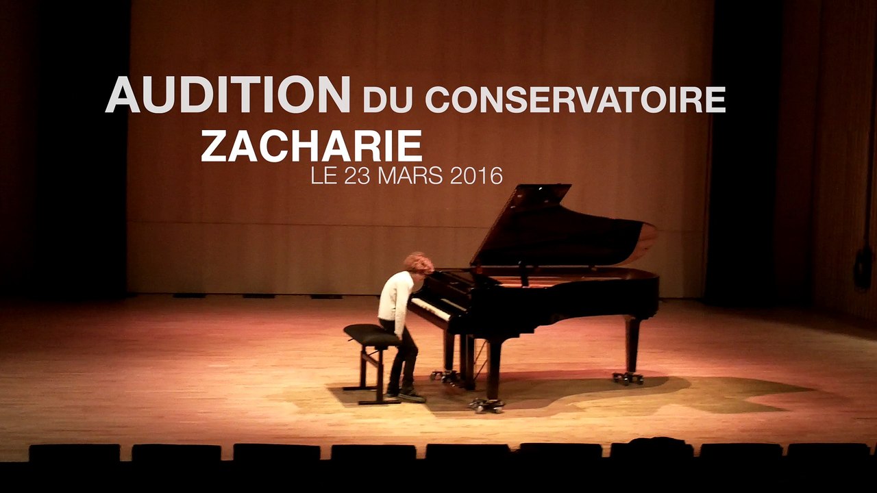 AUDITION du CONSERVATOIRE de ZACHARIE