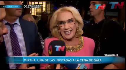 Mirtha Legrand invitada a la cena en honor a Obama
