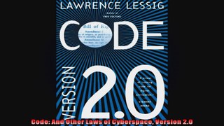 FULL PDF  Code And Other Laws of Cyberspace Version 20