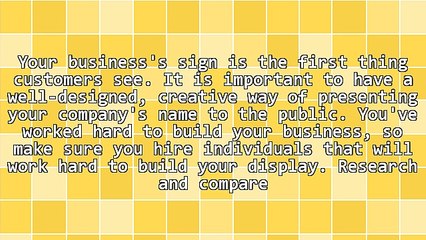Find the Right Sign Company to Promote Your Business