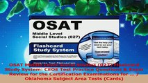 PDF  OSAT Middle Level Social Studies 027 Flashcard Study System CEOE Test Practice PDF Book Free