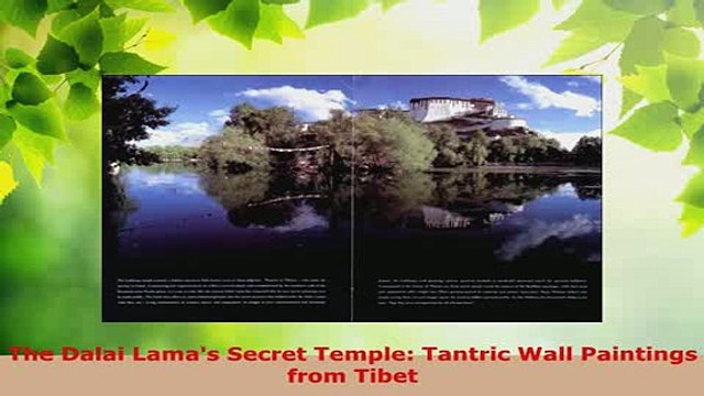 Download The Dalai Lamas Secret Temple Tantric Wall Paintings from Tibet PDF Book Free