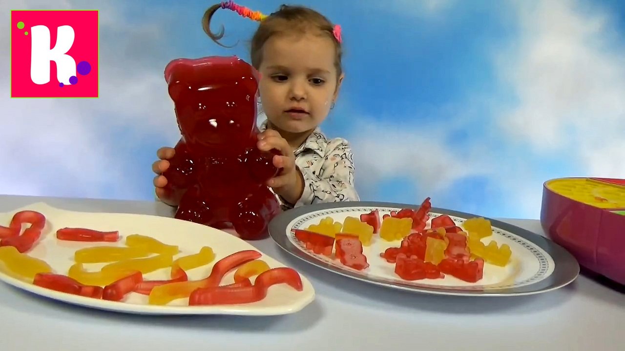 Желейные мишки червяки и рыбки делаем на Гамми Мэйкер Gammy Bears worms and fish on maker