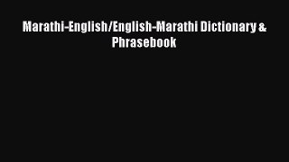 Read Marathi-English/English-Marathi Dictionary & Phrasebook Ebook
