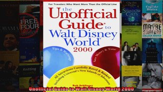 Unofficial Guide to Walt Disney World 2000