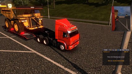 Let's Play Euro truck Simulator Giant CAT Dumptruck