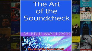 The Art of the Soundcheck