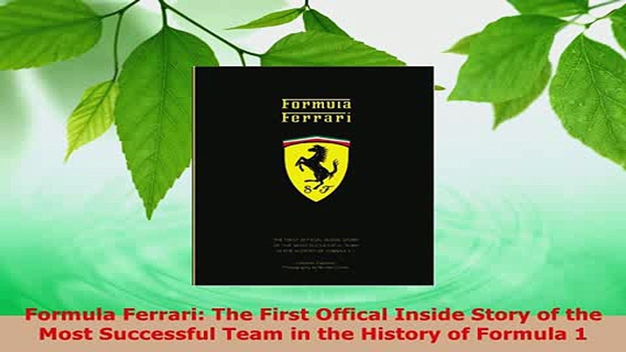 Download  Formula Ferrari The First Offical Inside Story of the Most Successful Team in the History Download Full Ebook