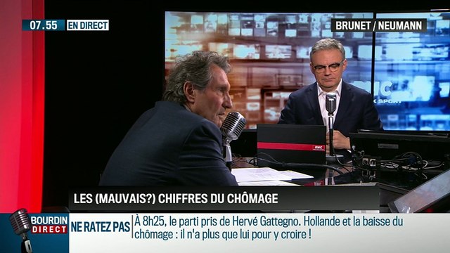 Brunet & Neumann: La France est le seul pays au monde qui commente les chiffres du chômage chaque mois - 25/03