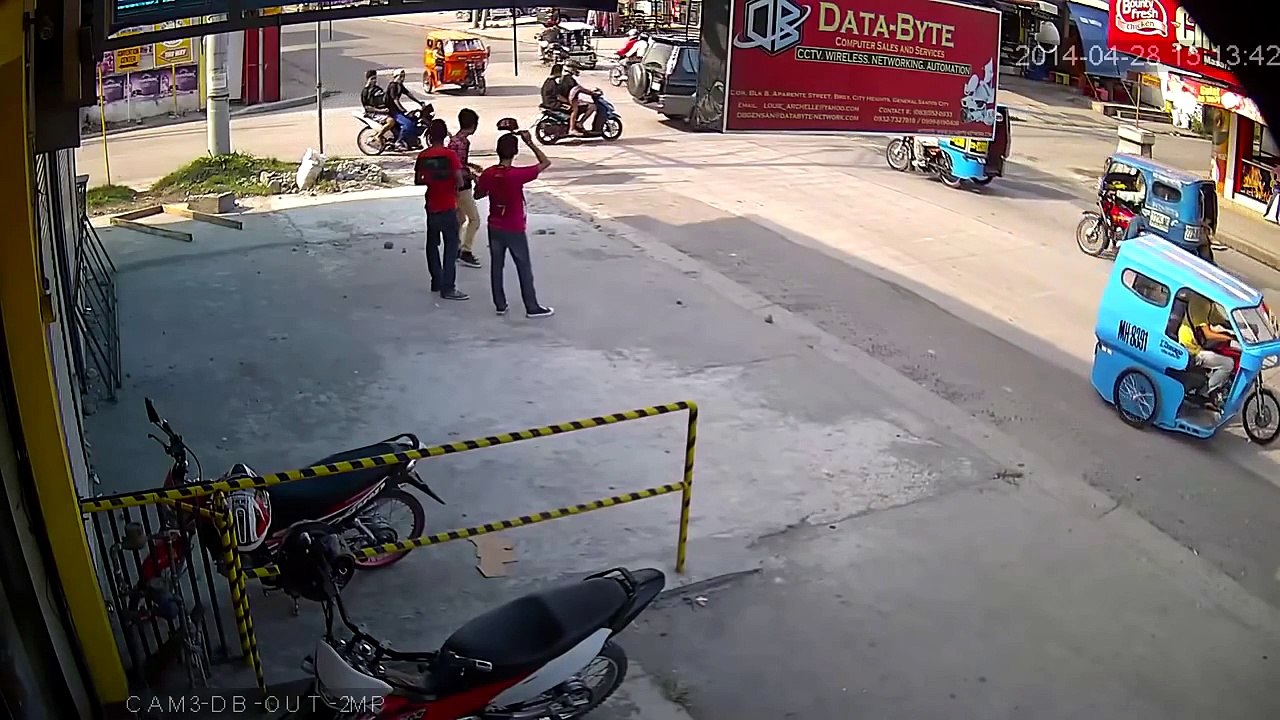 Live Murder caught by CCTV camera