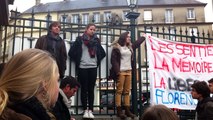 Rassemblement à Coutances pour libérer Florence Hartmann