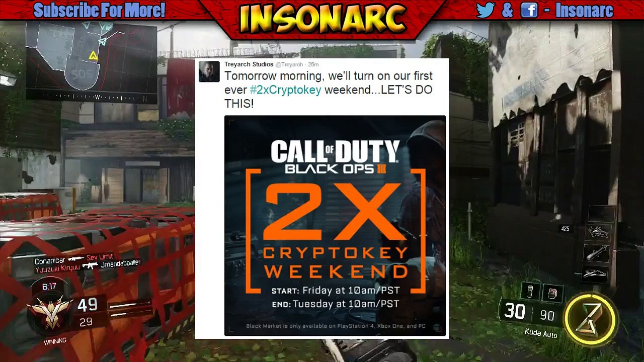 2x CRYPTOKEY WEEKEND! (Black Ops 3 Gameplay/Commentary)