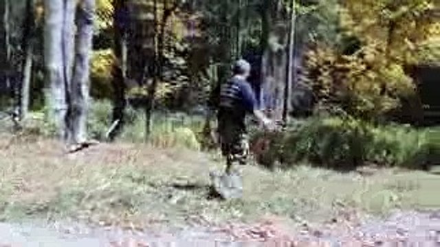 Wrong German Shepherd end Wrong Guy for a Crazy guy with a knife