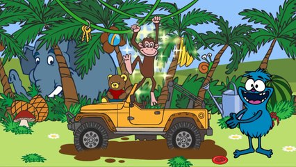 Edi Blue ormanı keşfediyor - Eğitici çizgi film - Bulmaca oyunu