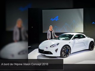 A bord de l’Alpine Vision Concept 2016