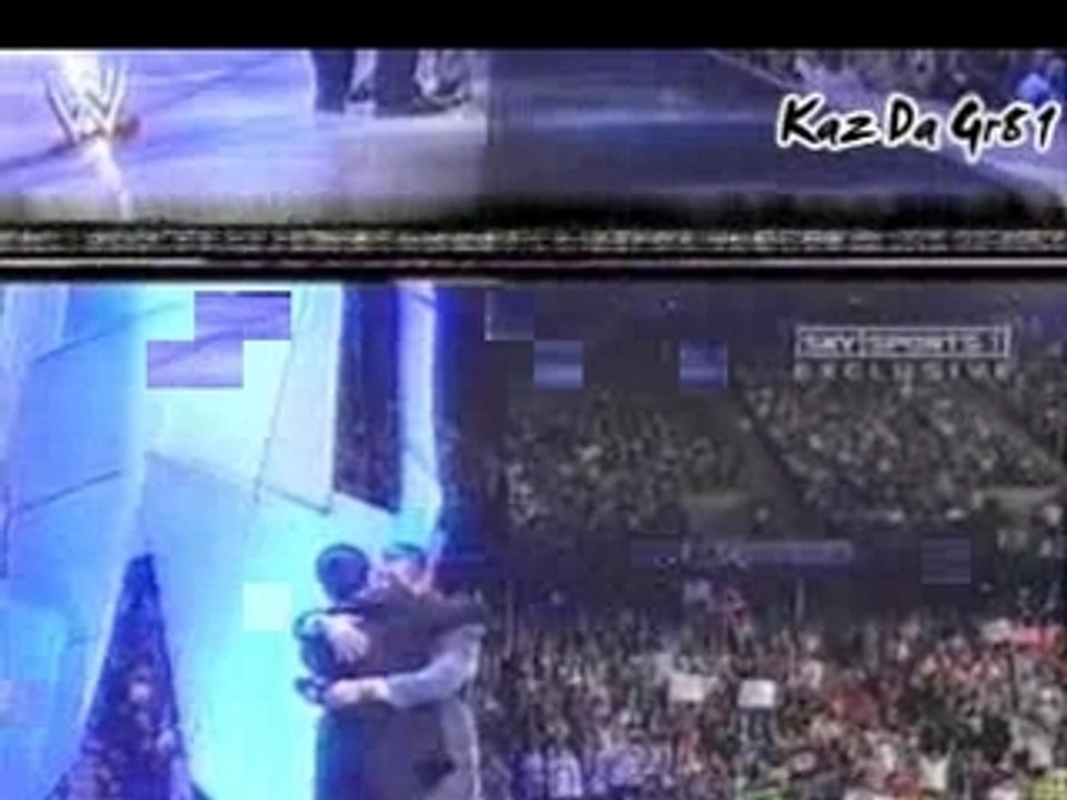 Vince Mcmahon & Eric Bischoff Hug