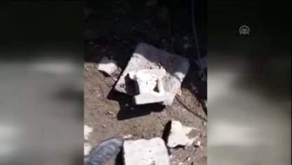 PKK'lı Teröristlerden "Parke Taşı" Görünümlü Patlayıcı Tuzakları