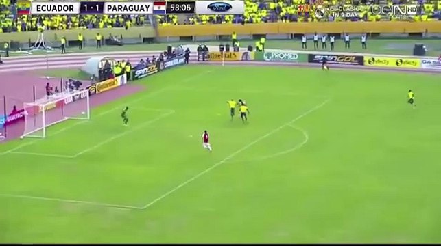 Secundo Gol de Dario Lezcano - Ecuador vs Paraguay 2-2 (25.03.2016)