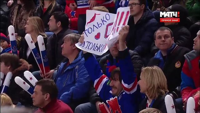 Плей-офф КХЛ. ЦСКА-СКА. Мозес забивает ЦСКА