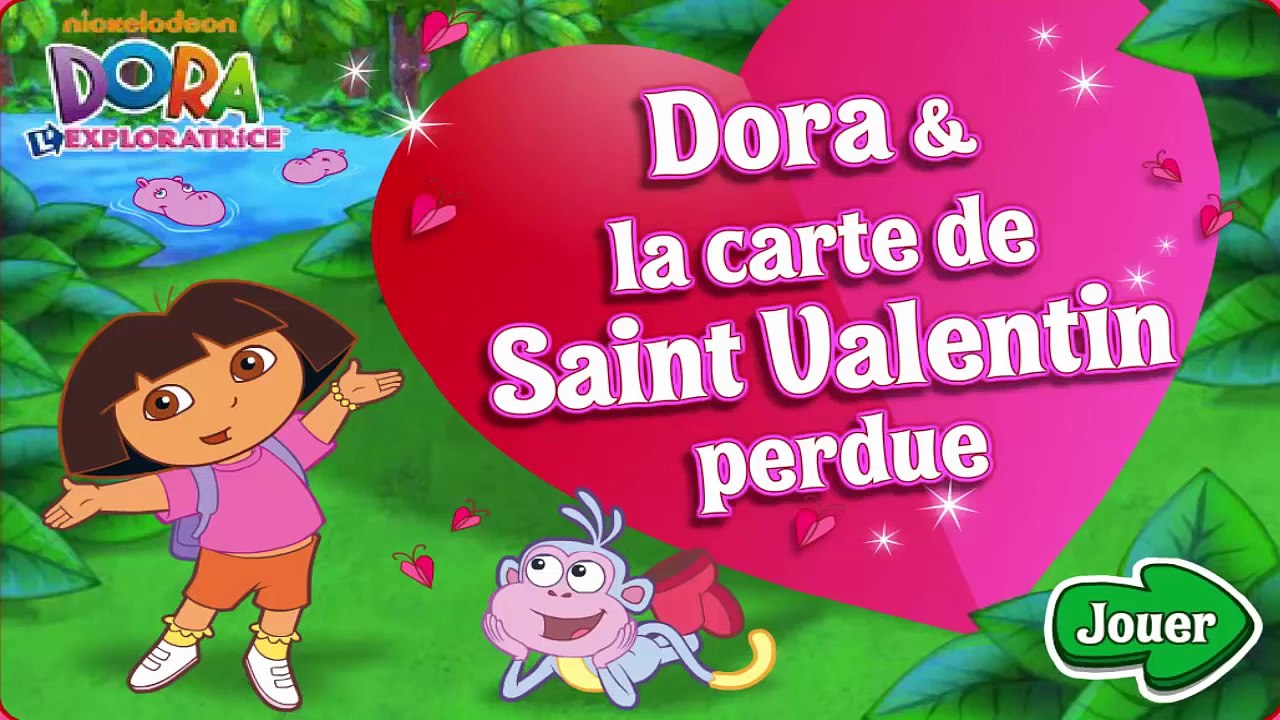 Jeux Educatif Pour Enfants Dora Lexploratrice En Francais La Carte De La Saint Valentin Video Dailymotion