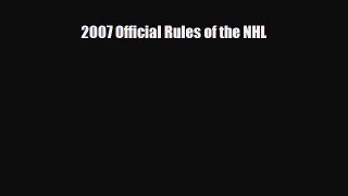 Download 2007 Official Rules of the NHL PDF Book Free