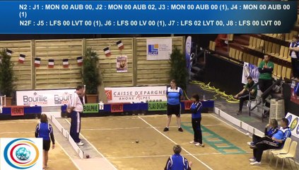 Second tour, point de précision, Finale N2 et N2F, Sport Boules, Clermont-Ferrand 2016