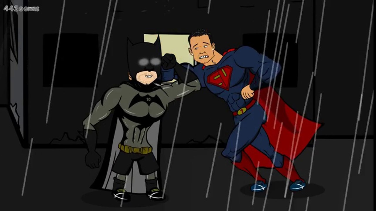 Messi vs Ronaldo: BATMAN v SUPERMAN (Cartoon Parody El Clasico 2016 Dawn of Justice)