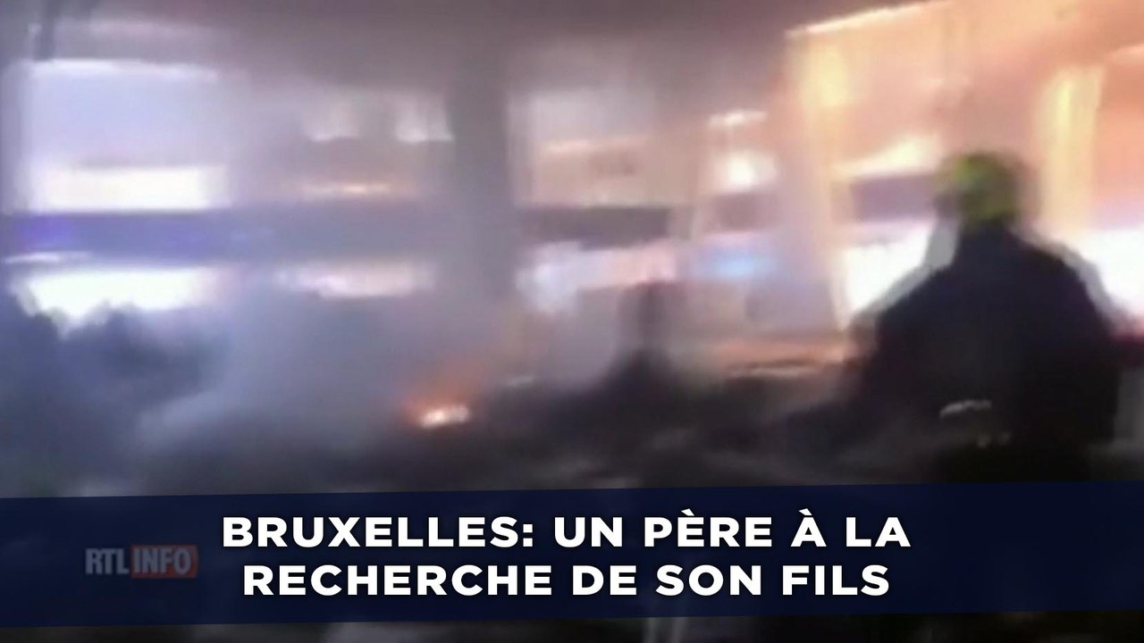 Bruxelles: Un père cherche son fils au milieu des décombres après l'attaque