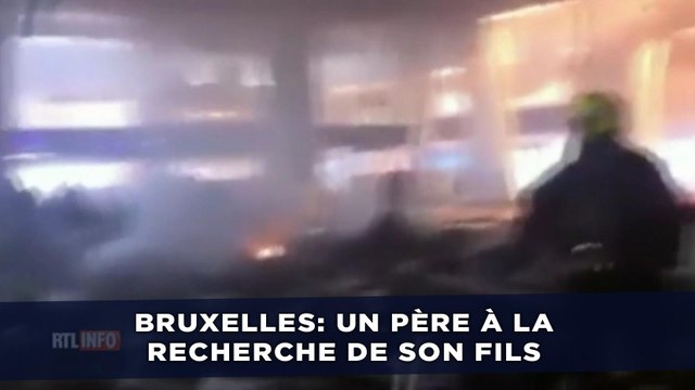 Bruxelles: Un père cherche son fils au milieu des décombres après l'attaque