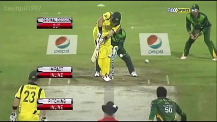 Saeed Ajmal 10 wickets vs Australia Odi Series - 2012