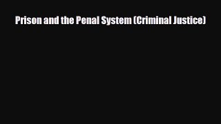 Read ‪Prison and the Penal System (Criminal Justice) Ebook Free
